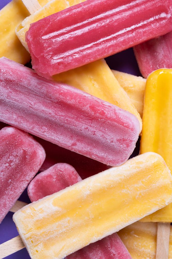 Ice lolly with watermelon and lime